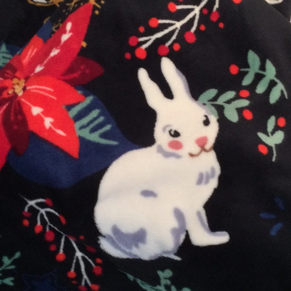 Vera Bradley Winter Forest Throw Blanket Soft Fleece, 50 x 80 Inches